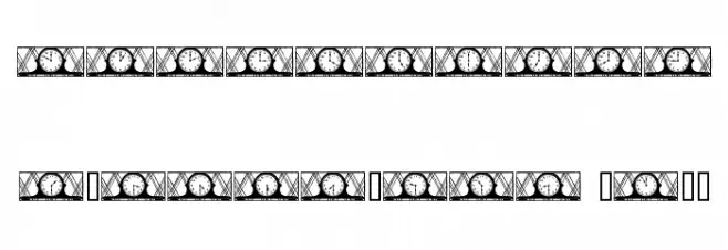 12hours Шрифта ДРУГИЕ символов
