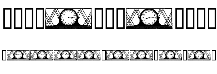 12hours Font LOWERCASE