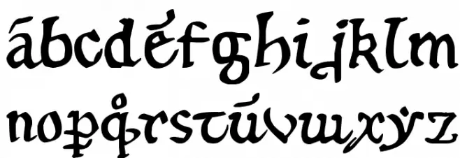 12th century caps Polices MINUSCULES