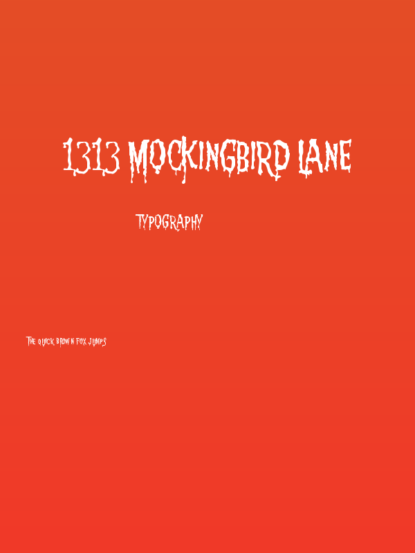 1313 MockingbiRd Lane Poster