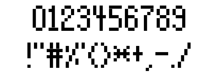 13pxbus Font OTHER CHARS