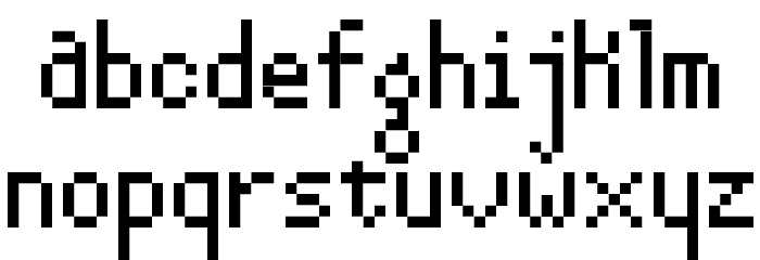 13pxbus Font LOWERCASE