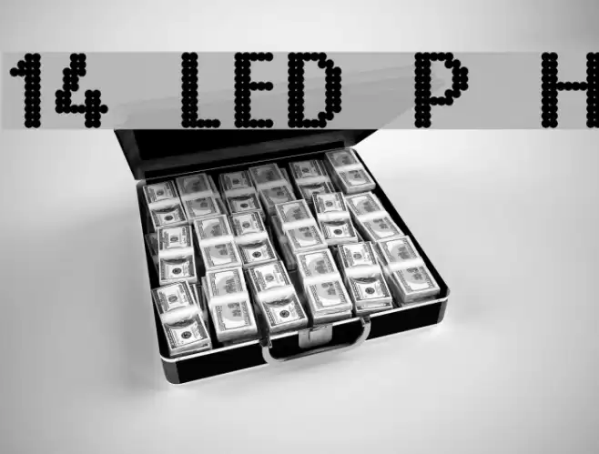 14 LED Phattt Heavy Font examples