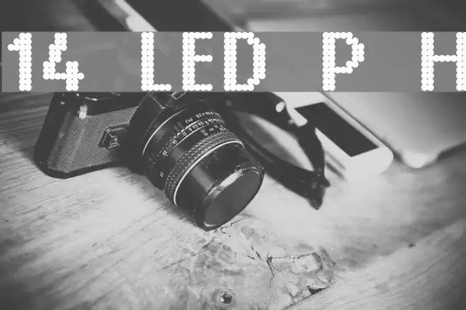 14 LED Phattt Heavy Font examples