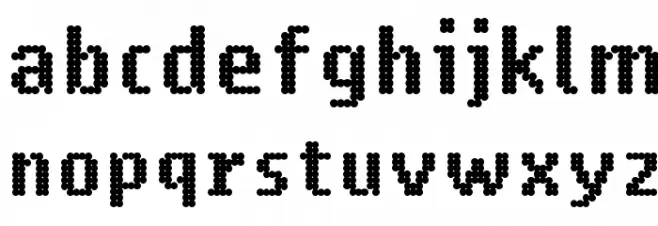 14 LED Phattt Heavy Schriftart Kleinbuchstaben
