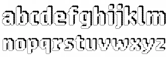 14 LED Rised Black Font Litere mici