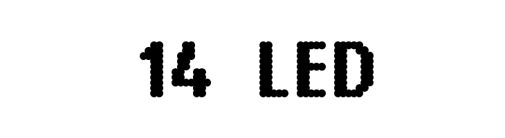 14 LED Font