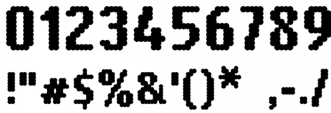 14 LED Schriftart Anderer Schreiben