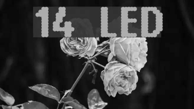 14 LED Schriftart examples