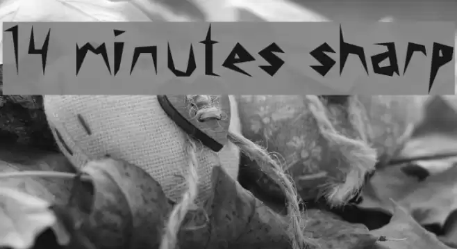 14 minutes sharp Шрифта examples