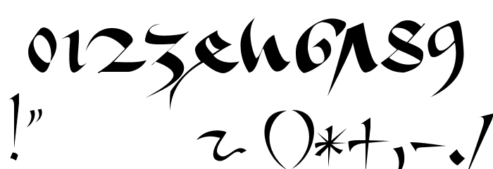 1413-Cursive Шрифта ДРУГИЕ символов