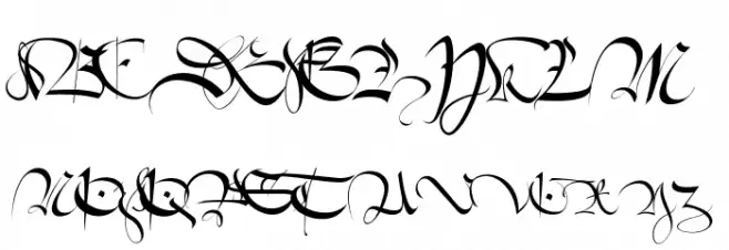 1413-Cursive Fuentes MAYÚSCULAS