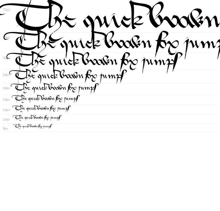 1413-Cursive Waterfall