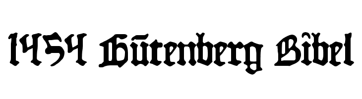 1454 Gutenberg Bibel Fonte