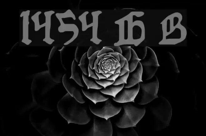 1454 Gutenberg Bibel Font examples