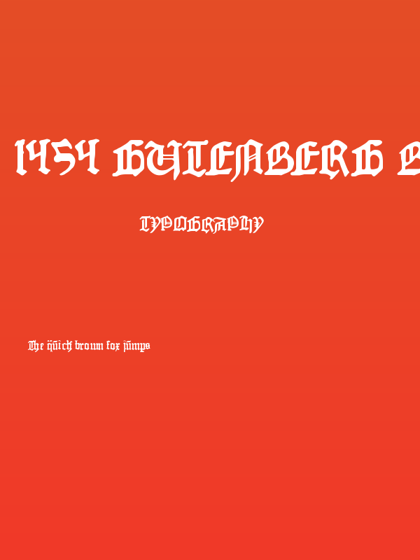 1454 Gutenberg Bibel Poster