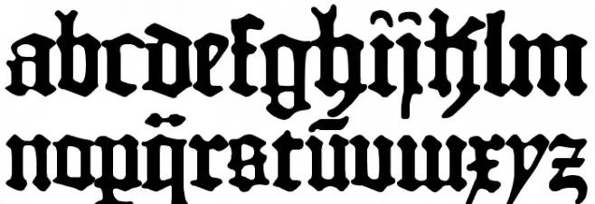 1454 Gutenberg Bibel خط أحرف صغيرة