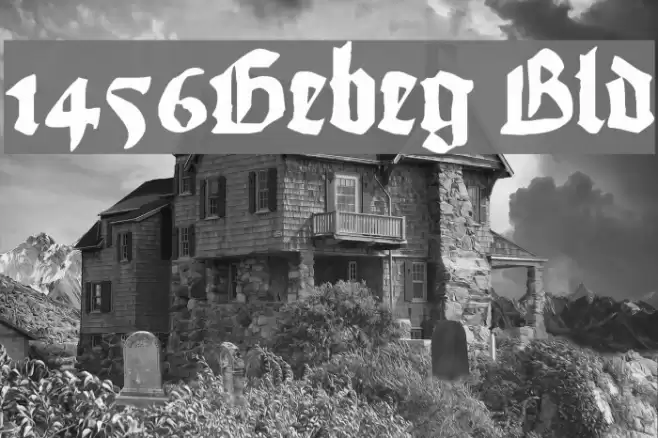1456Gutenberg Bold Шрифта examples
