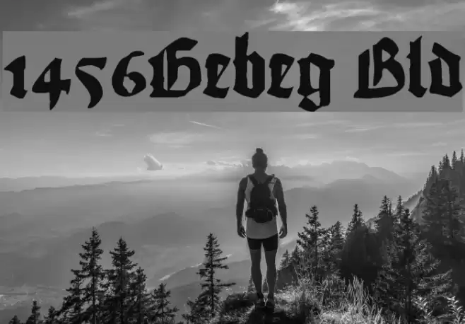 1456Gutenberg Bold Шрифта examples