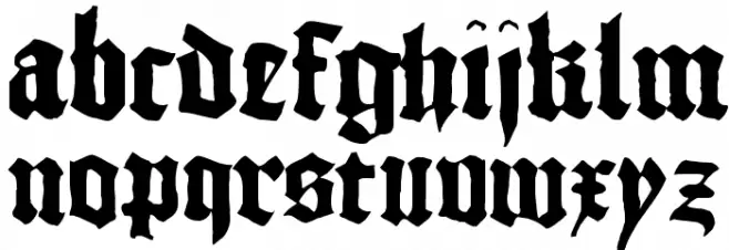 1456Gutenberg Bold Шрифта строчной