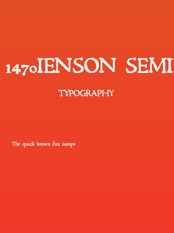 1470Jenson SemiBold Poster