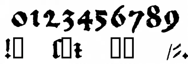 1492_Quadrata_lim Bold Шрифта ДРУГИЕ символов
