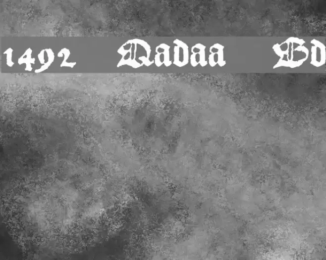 1492_Quadrata_lim Bold Шрифта examples