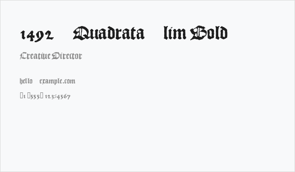 1492_Quadrata_lim Bold Business Card