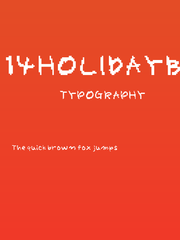 14HolidayBitmapAl Poster
