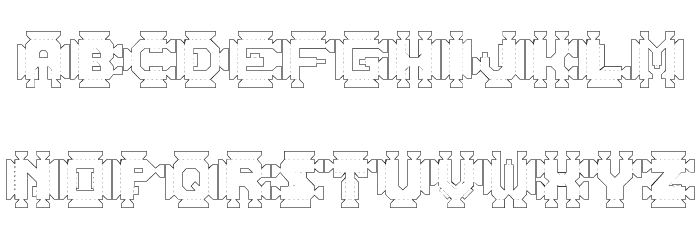 1:4 Font LOWERCASE