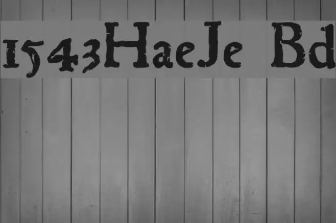 1543HumaneJenson Bold Font examples