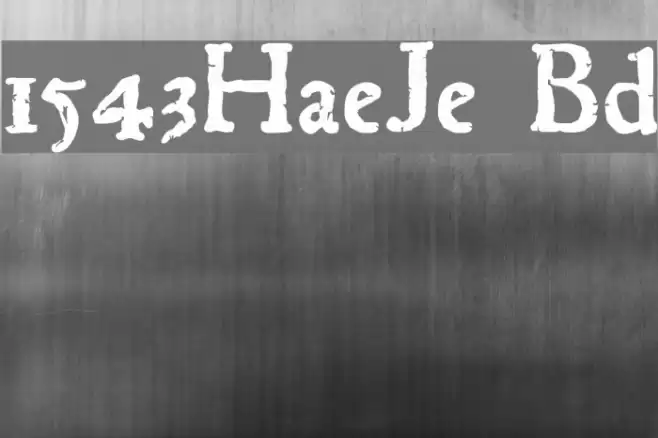 1543HumaneJenson Bold Font examples