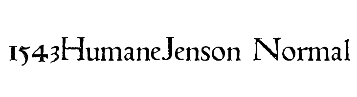 1543HumaneJenson Normal Font