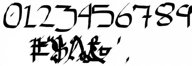 15th Accident Font OTHER CHARS