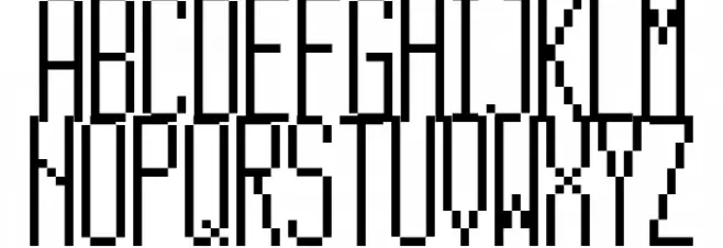 15x5 Regular 字体 大写