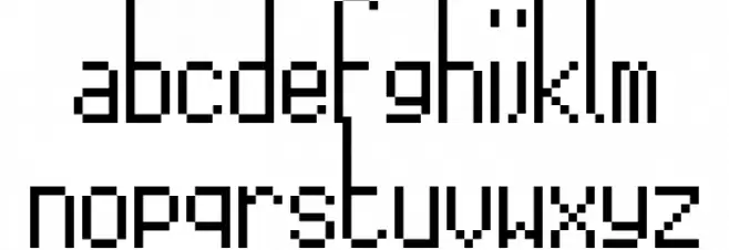 15x5 Regular Font Litere mici