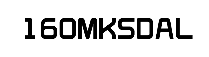 160MKSDAL  Fuentes Gratis Descargar