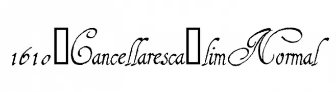 1610_Cancellaresca_lim Normal  baixar fontes gratis