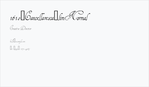 1610_Cancellaresca_lim Normal Business Card