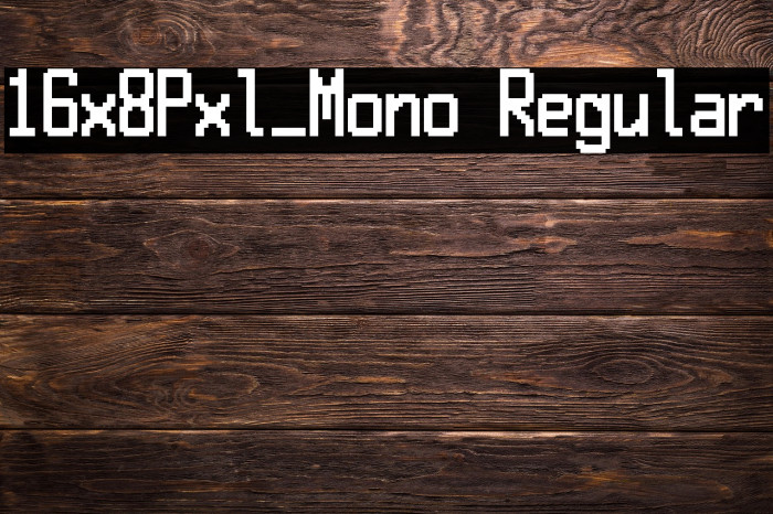 16x8Pxl_Mono Regular Example 1