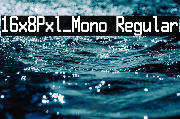 16x8Pxl_Mono Regular Example 2