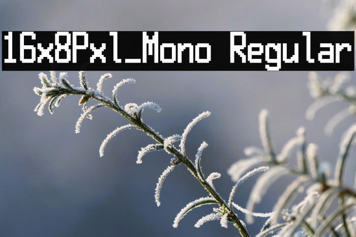 16x8Pxl_Mono Regular Example 3