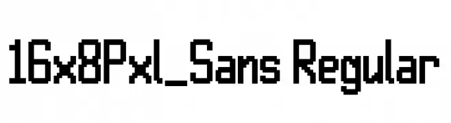 16x8Pxl_Sans Regular 