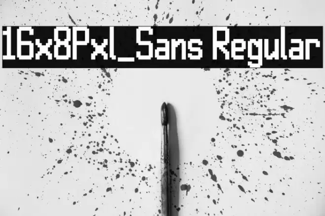 16x8Pxl_Sans Regular Font examples