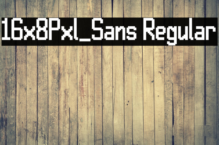 16x8Pxl_Sans Regular Example 3