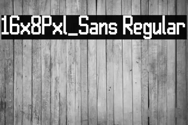 16x8Pxl_Sans Regular Font examples