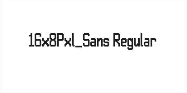 16x8Pxl_Sans Regular Logo