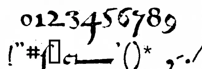 1742Frenchcivilite Font Alte caractere