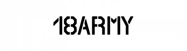 18 ARMY  baixar fontes gratis