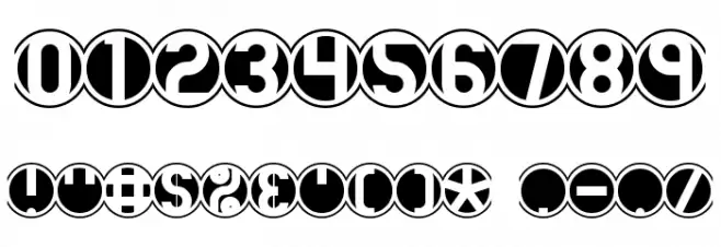 18 Holes BRK Шрифта ДРУГИЕ символов